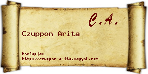 Czuppon Arita névjegykártya